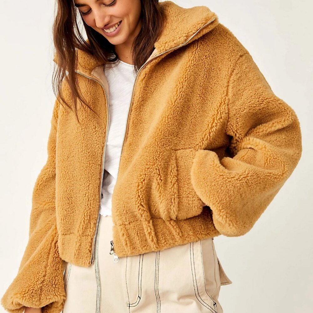 FREE PEOPLE Get Cozy Teddy Jacket